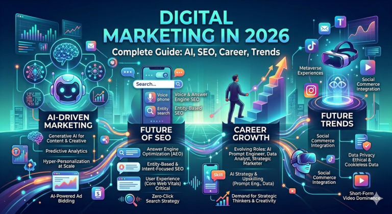 Digital Marketing in 2026: Complete Guide to AI, SEO, Career Growth & Future Trends